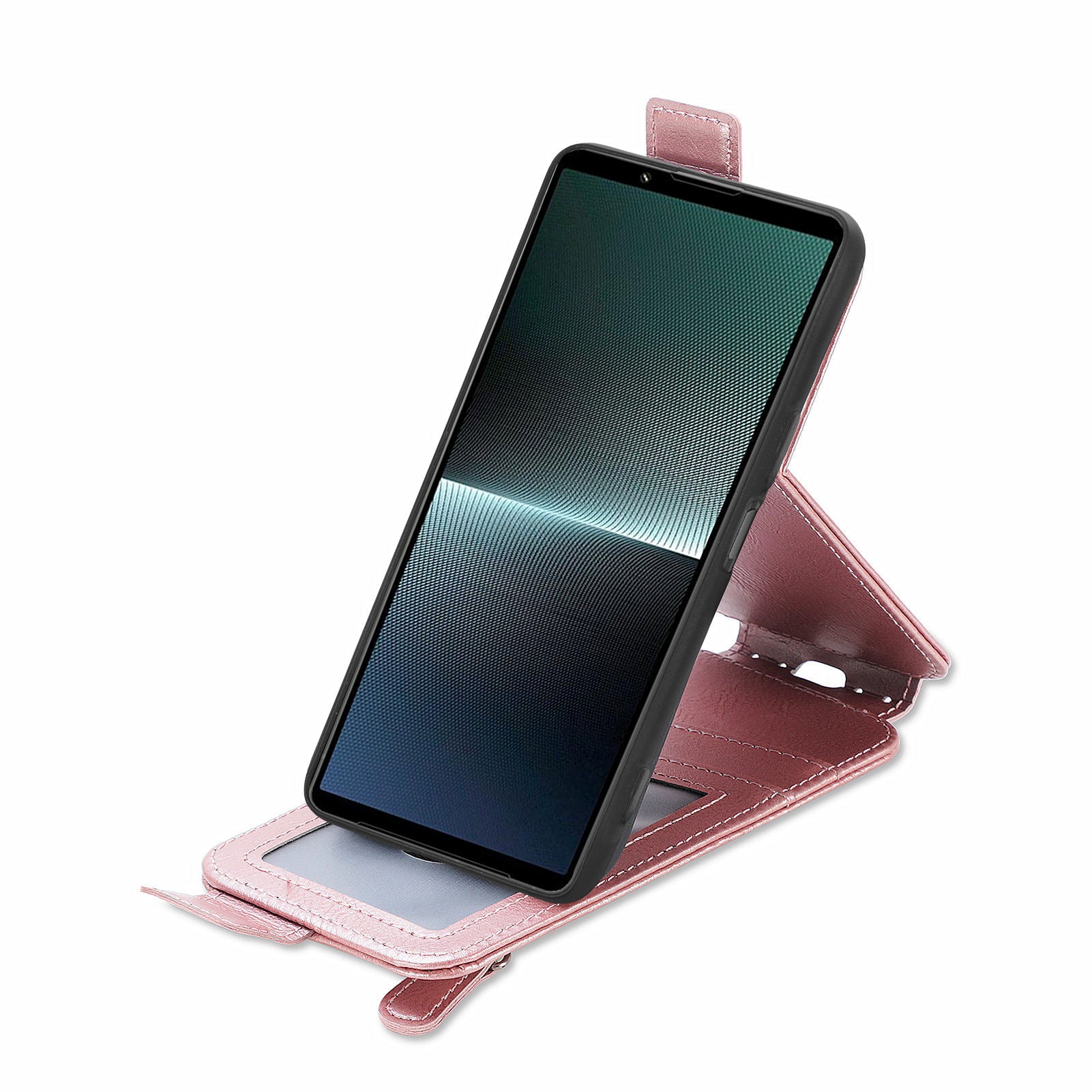 For Sony Xperia 1 V Case Shock-Absorbent Vertical Flip Stand Phone Cover For Sony Xperia 1 V Case Shock-Absorbent Vertical Flip Stand Phone Cover